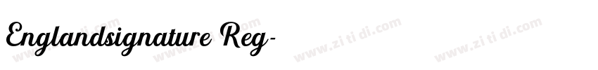 Englandsignature Reg字体转换